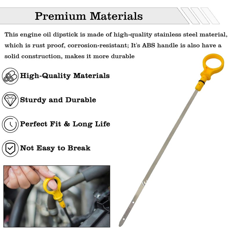 FBLOWMOD CJ5Z-6750-A Engine Oil Dipstick Indicator, Compatible with Ford Edge Escape Explorer Focus Fusion Taurus, Lincoln Continental MKC MKT MKX MKZ, 2.0L Fluid Indicator Oil Stick - Image 3
